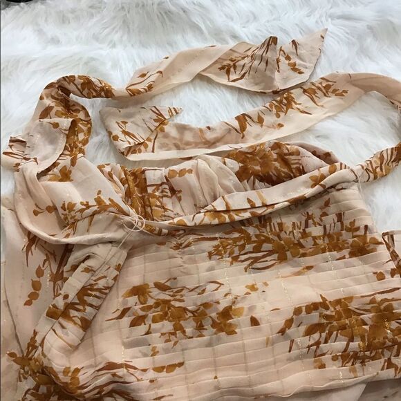 Joie Arney Floral Silk Halter Midi Dress NWT Sz 10 - Picture 5 of 8